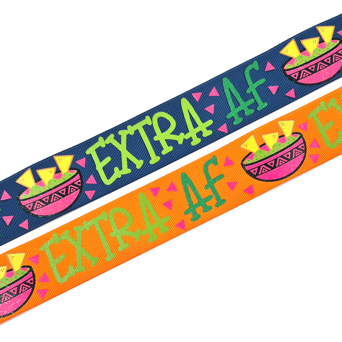 Extra AF printed grosgrain ribbon
