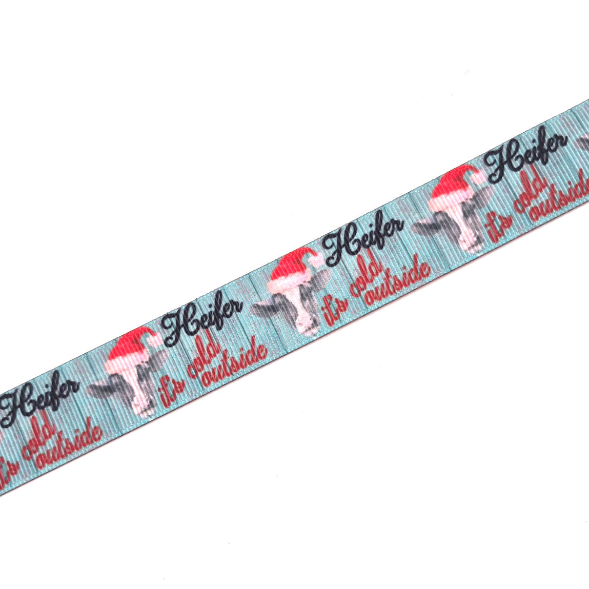 Heifer It's Cold Outside Grosgrain Ribbon