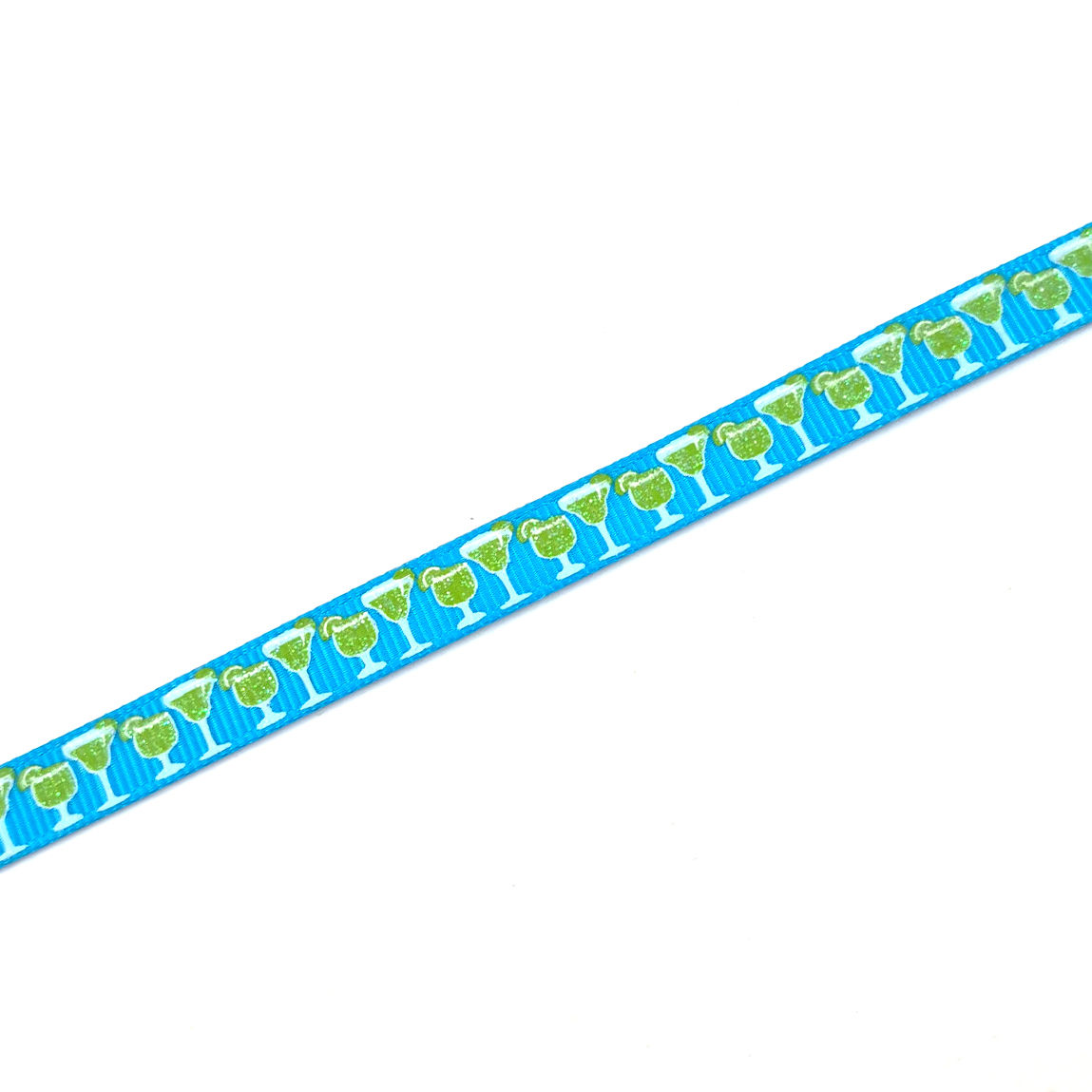 Glitter Margaritas printed grosgrain ribbon