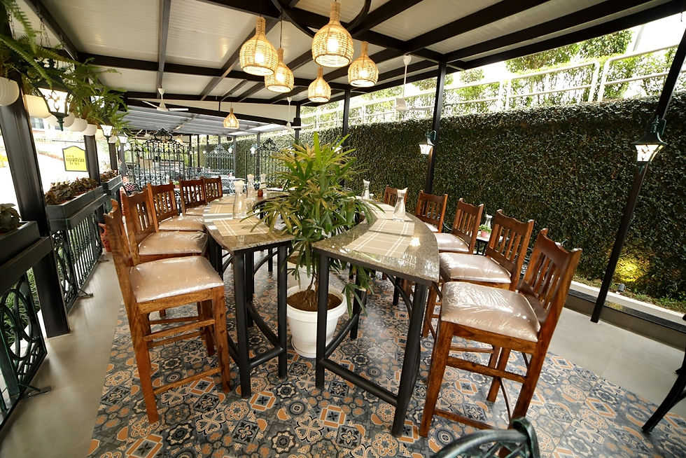 Bar counter at Uptown Cafe