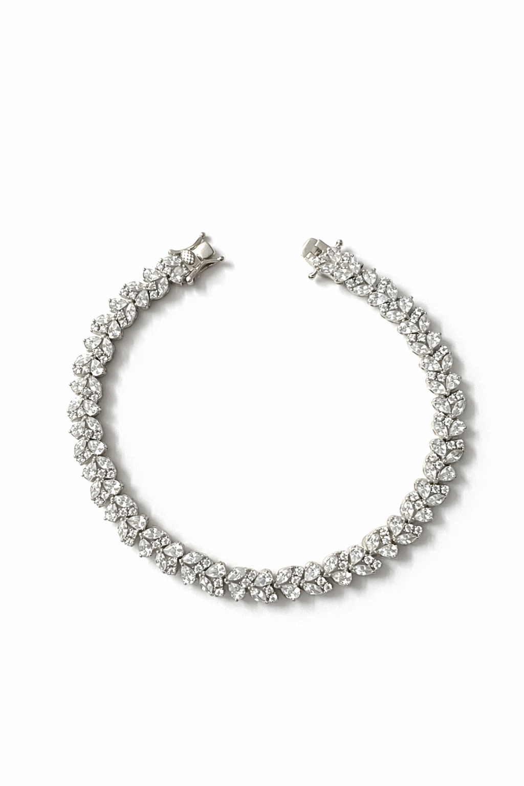 Crystal Bloom Tennis Bracelet