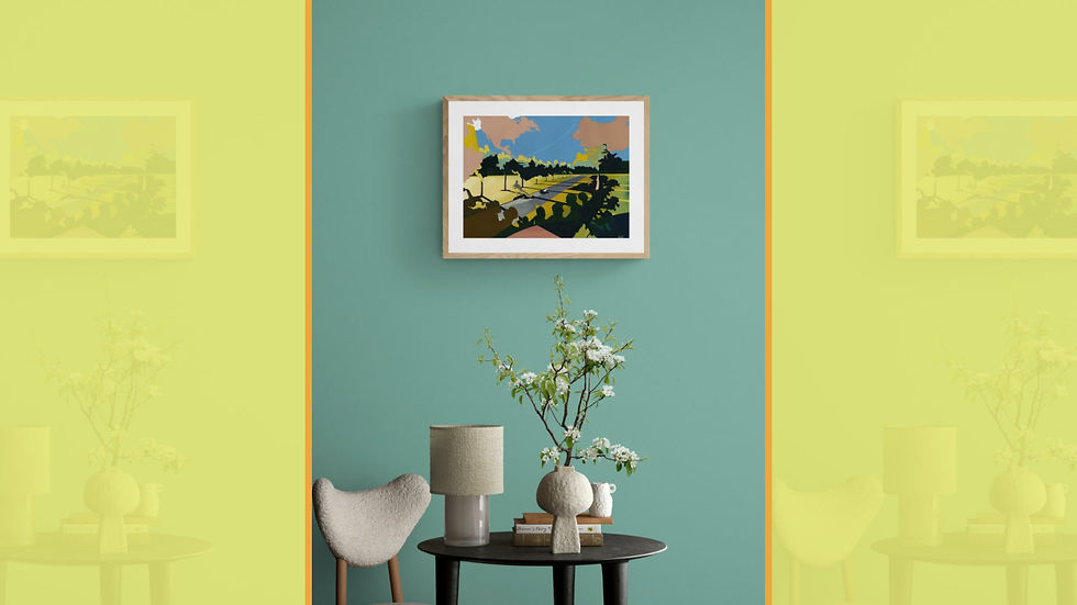 Thumbnail: 'Peckham Rye News' Rian Hotton Limited Edition Print 43cm x 57cm