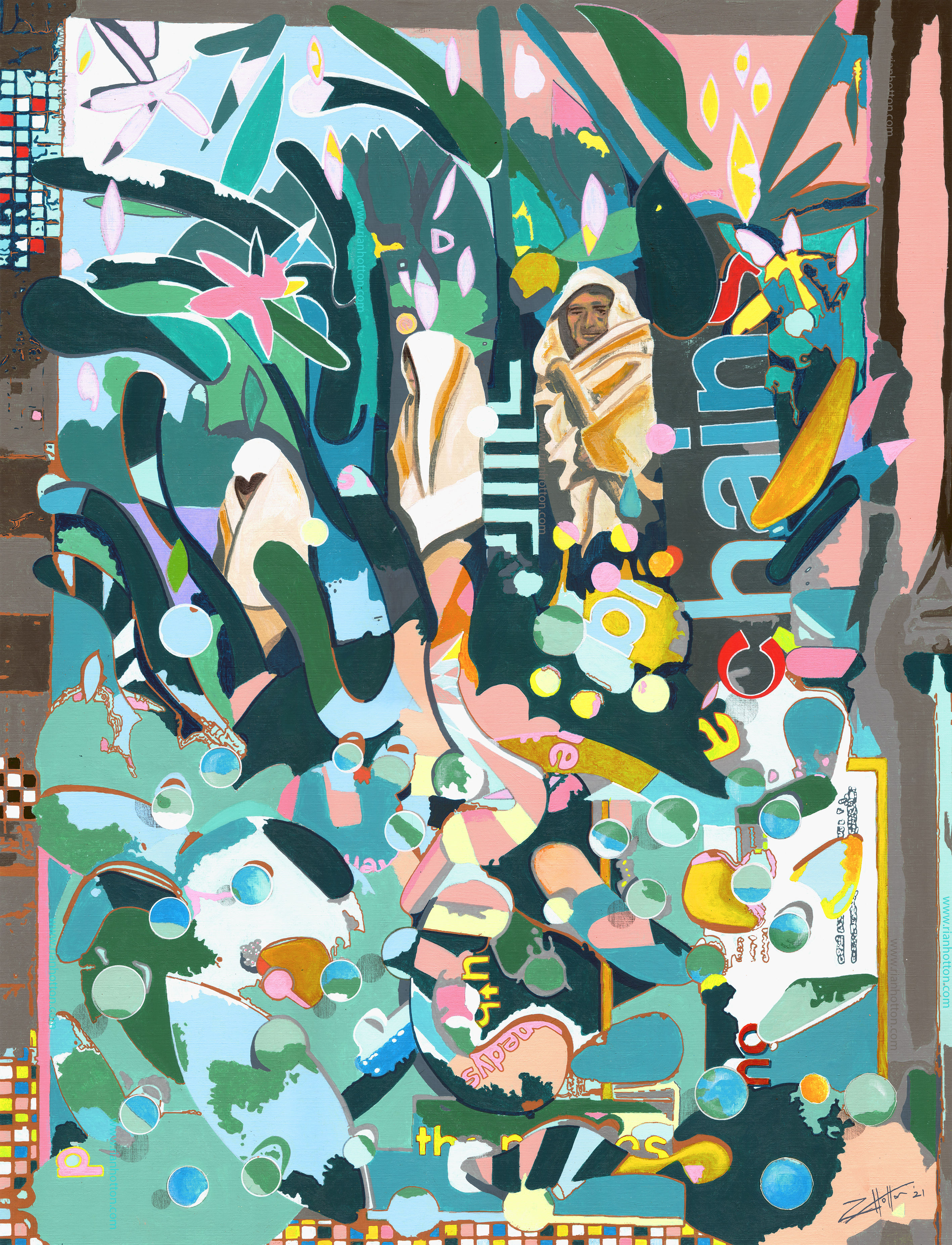 'No chains' Limited Edition Archival Print 43cm x 56cm