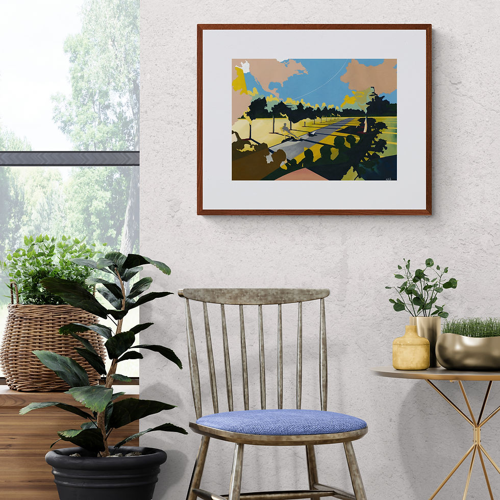 Thumbnail: 'Peckham Rye News' Rian Hotton Limited Edition Print 43cm x 57cm