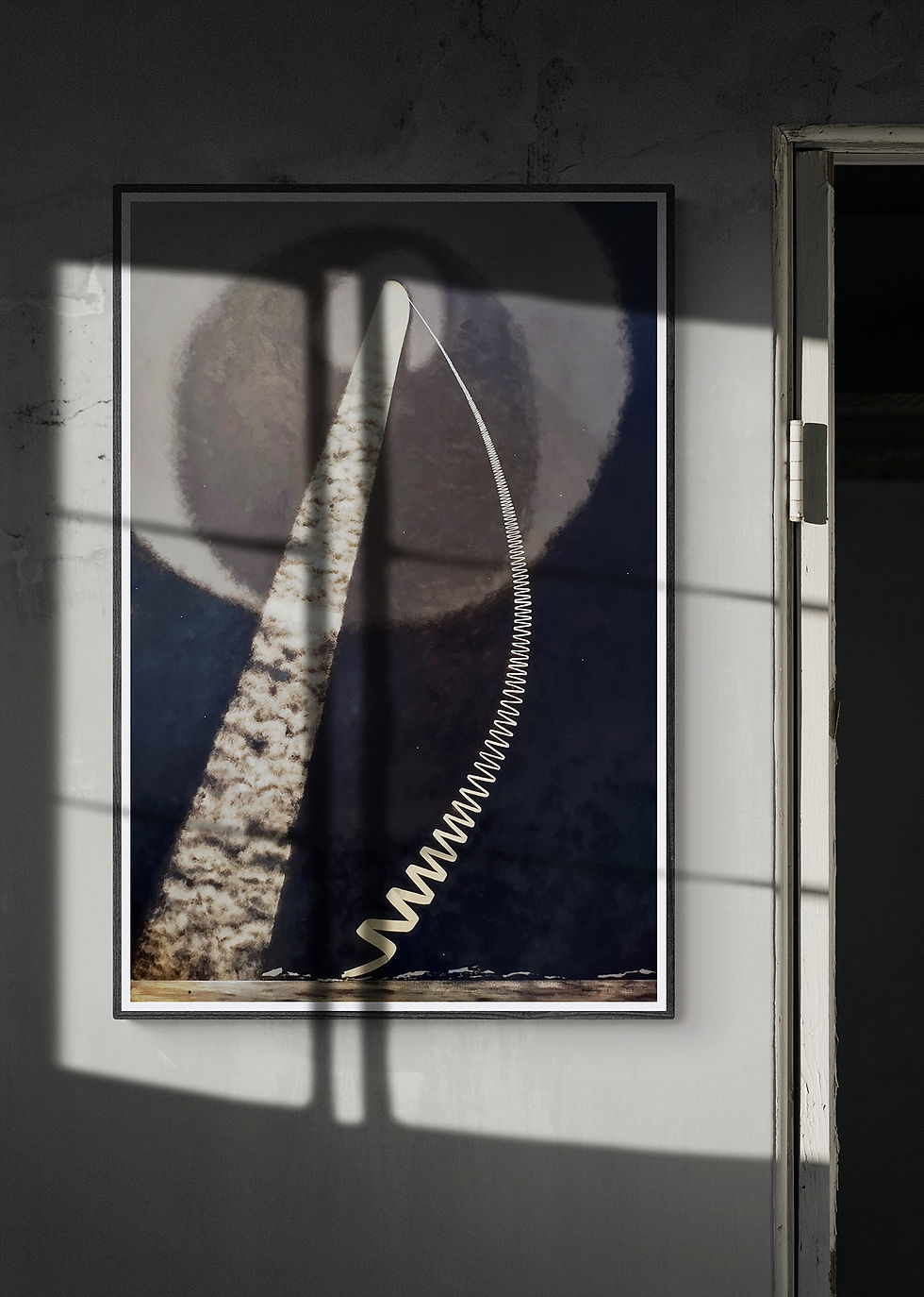 Thumbnail: 'Ex tenebris' Acrylic and oil on artists ply panel 61cm x 91cm x 2cm