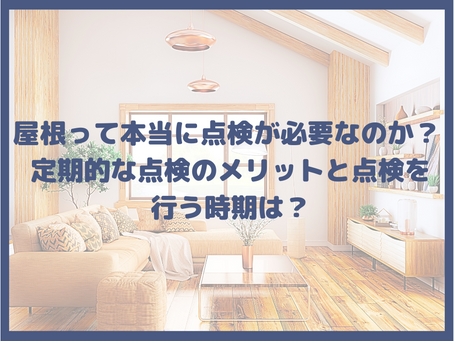 屋根って本当に点検が必要なのか? 定期的な点検のメリットと点検を行う時期は?