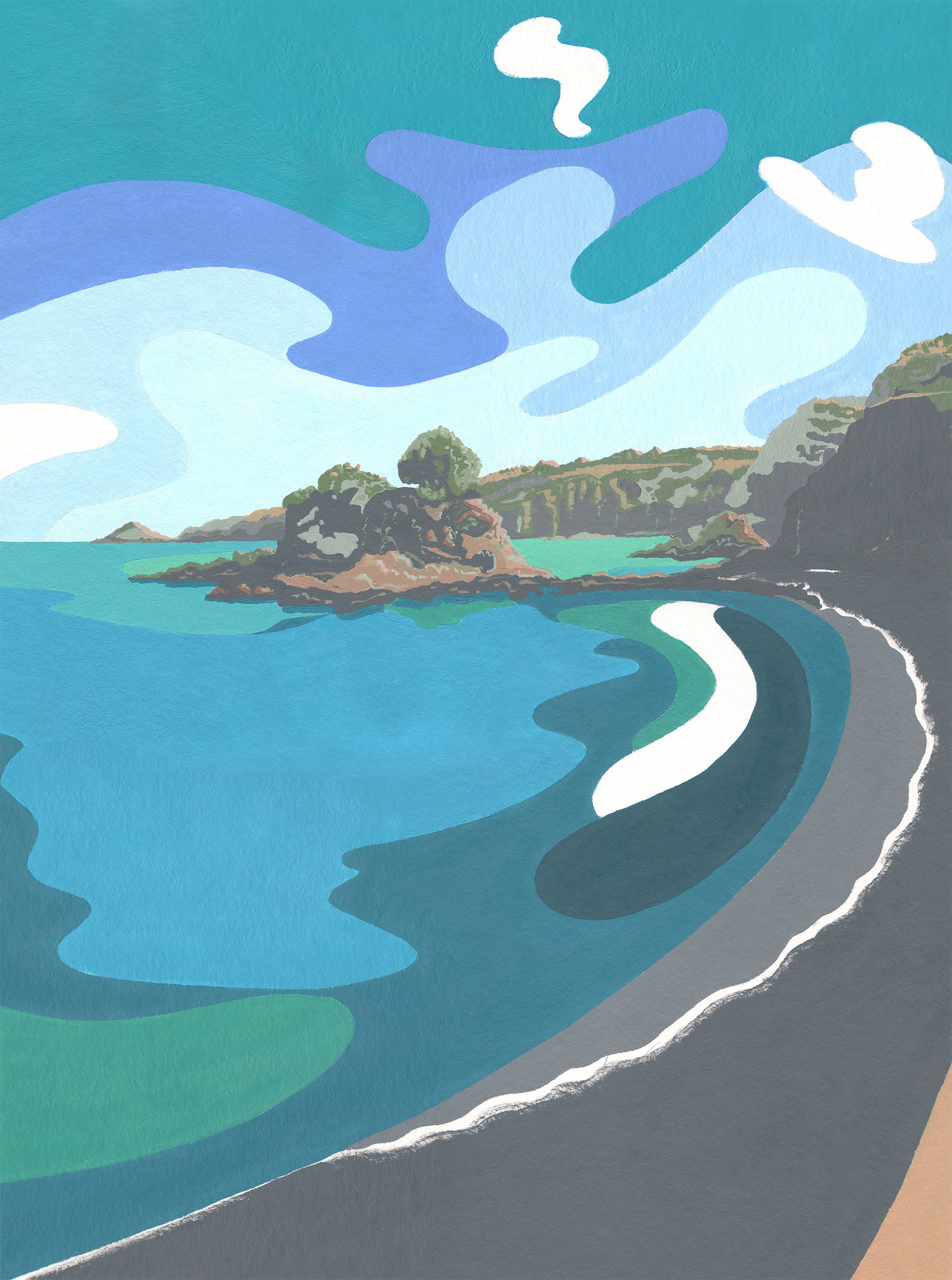 'Bouley Bay' Limited Edition Archival Print 40cm x 30cm