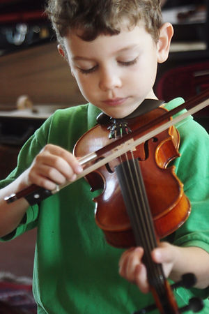 Student Playing Violin
