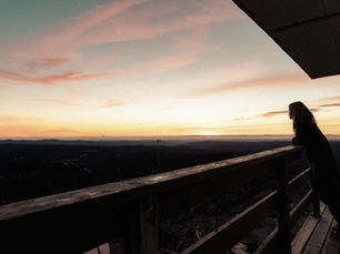 woman on a balcony