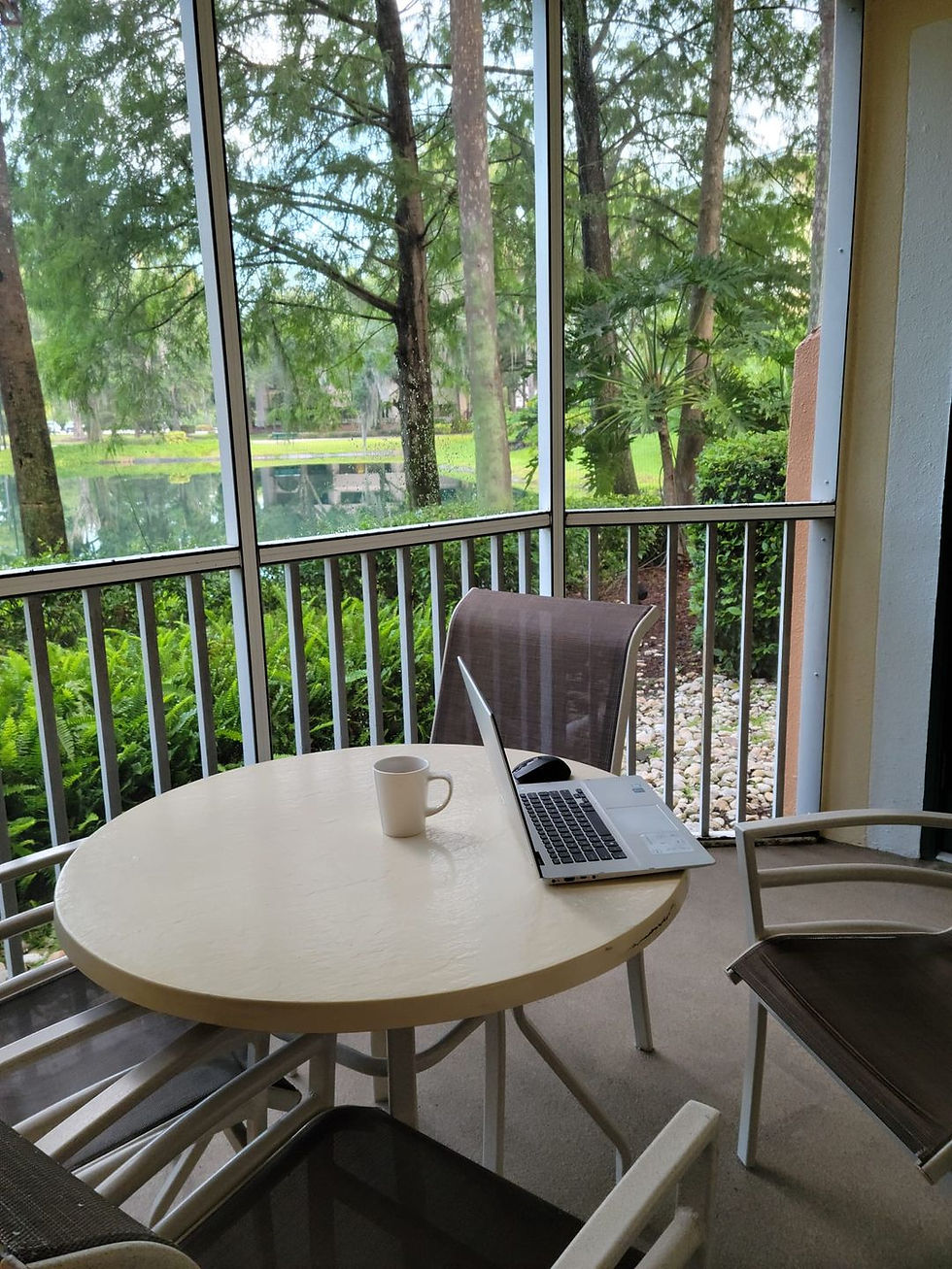 Dinning hall window view