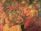Emil Holde. «Mocking of Christ» - Exhibition "Degenerate art" Munich, Germany 1937.