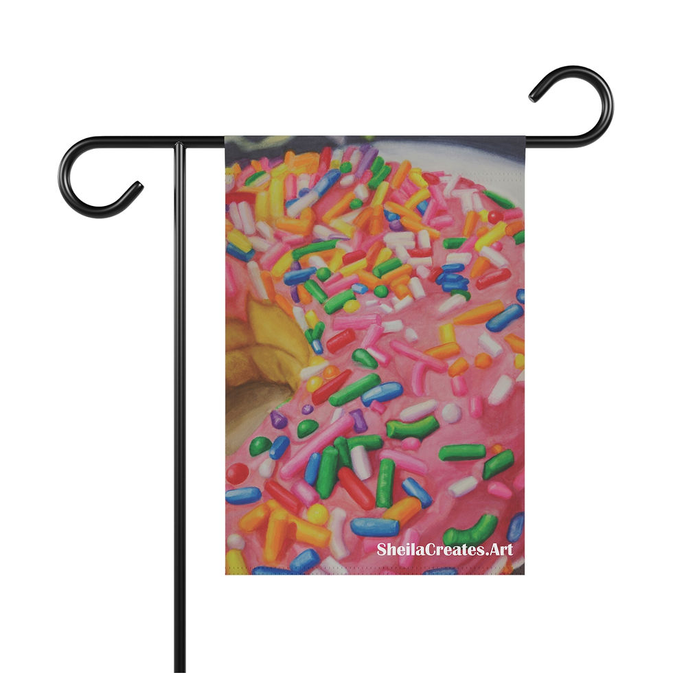 Thumbnail: "She's a Pink Sprinkle Goddess" Outdoor House Banner or Garden Flag