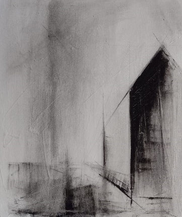Serie vida. A casa. No 1 Mixta sobre tela. Dimensiones_ 56 x 46 cms. 2021.jpeg
