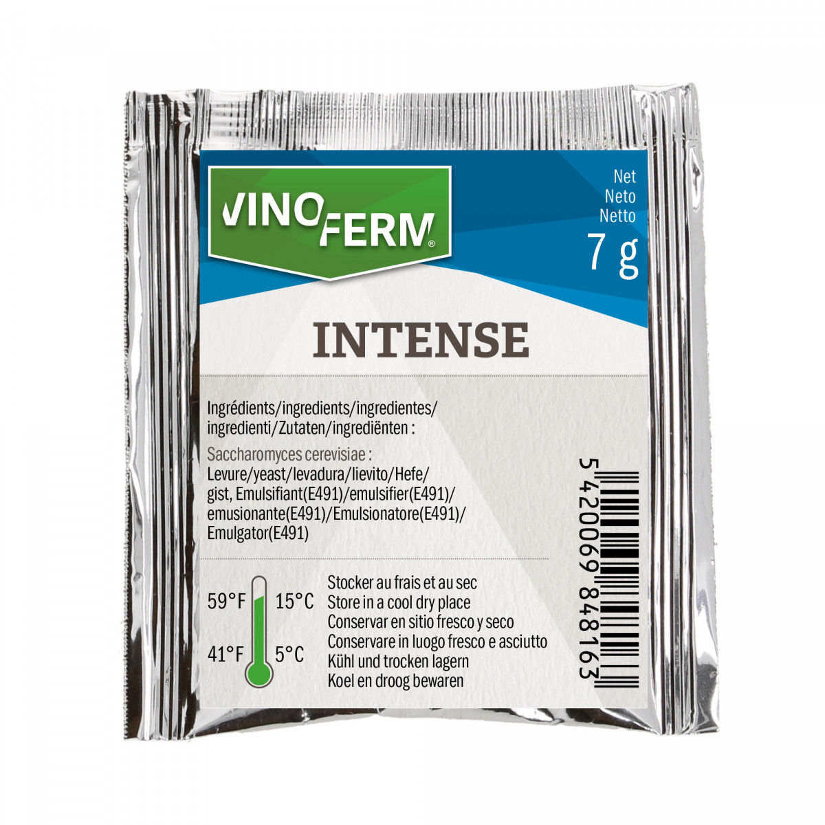 Dried wine yeast Vinoferm Intense 7 g