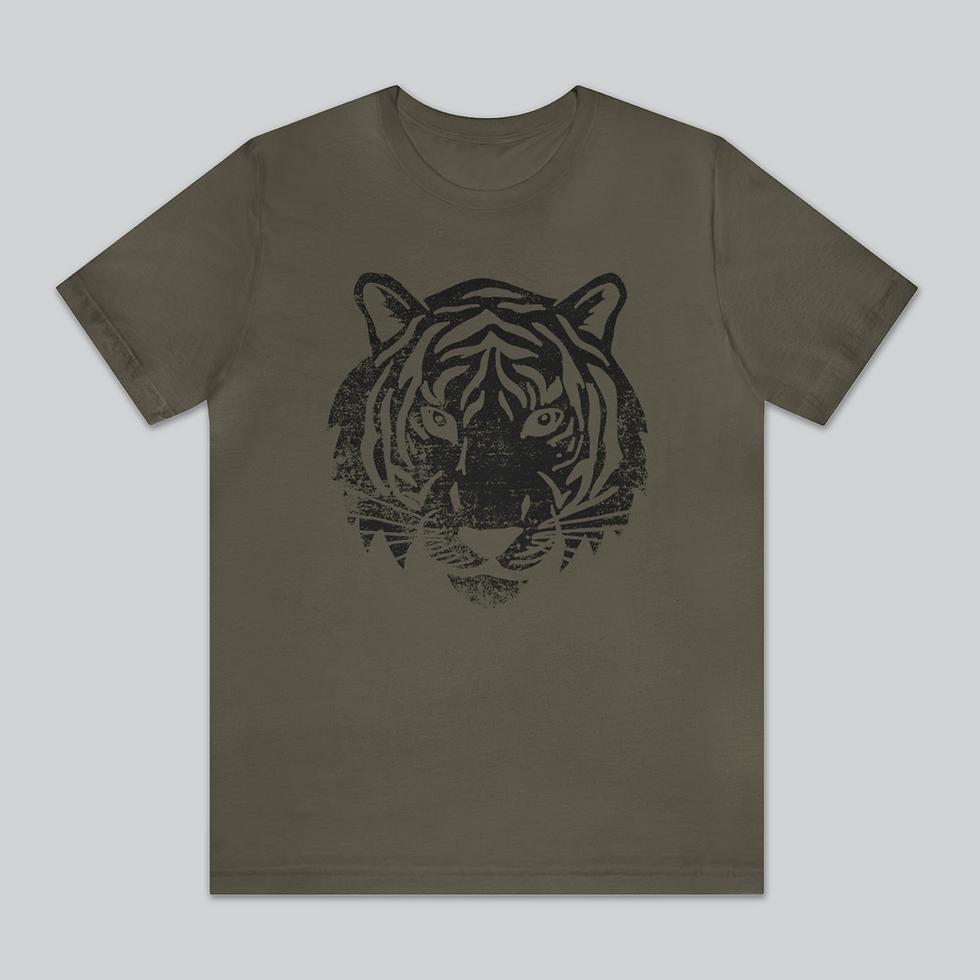 Thumbnail: Large Distressed Tiger | Unisex Jersey Tee
