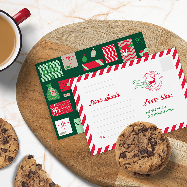 Thumbnail: Letter to Santa Postcard | Editable Instant Download