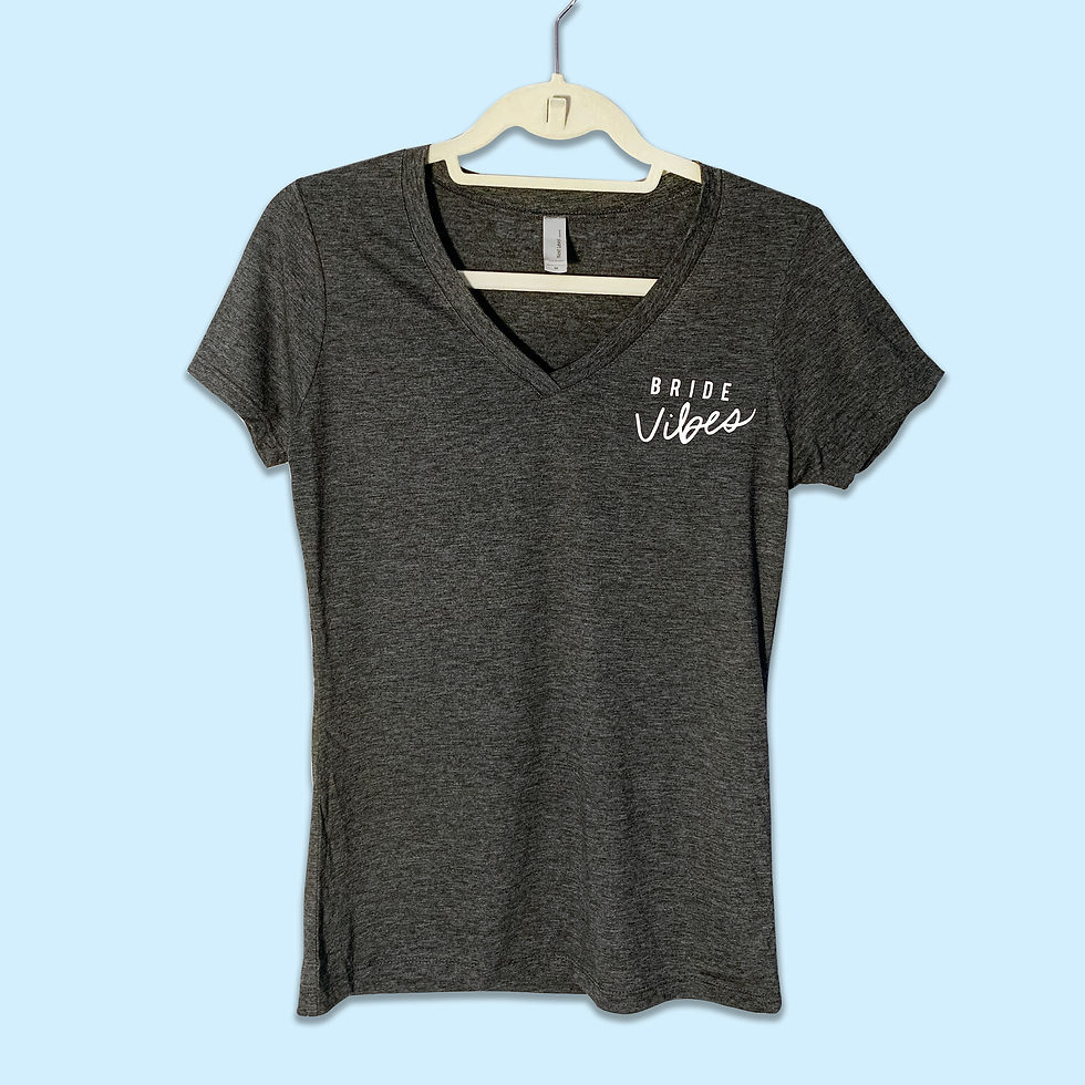 Thumbnail: Bride Vibes | V-Neck | Charcoal
