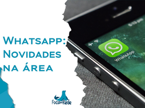 Whatsapp: Novidades na área