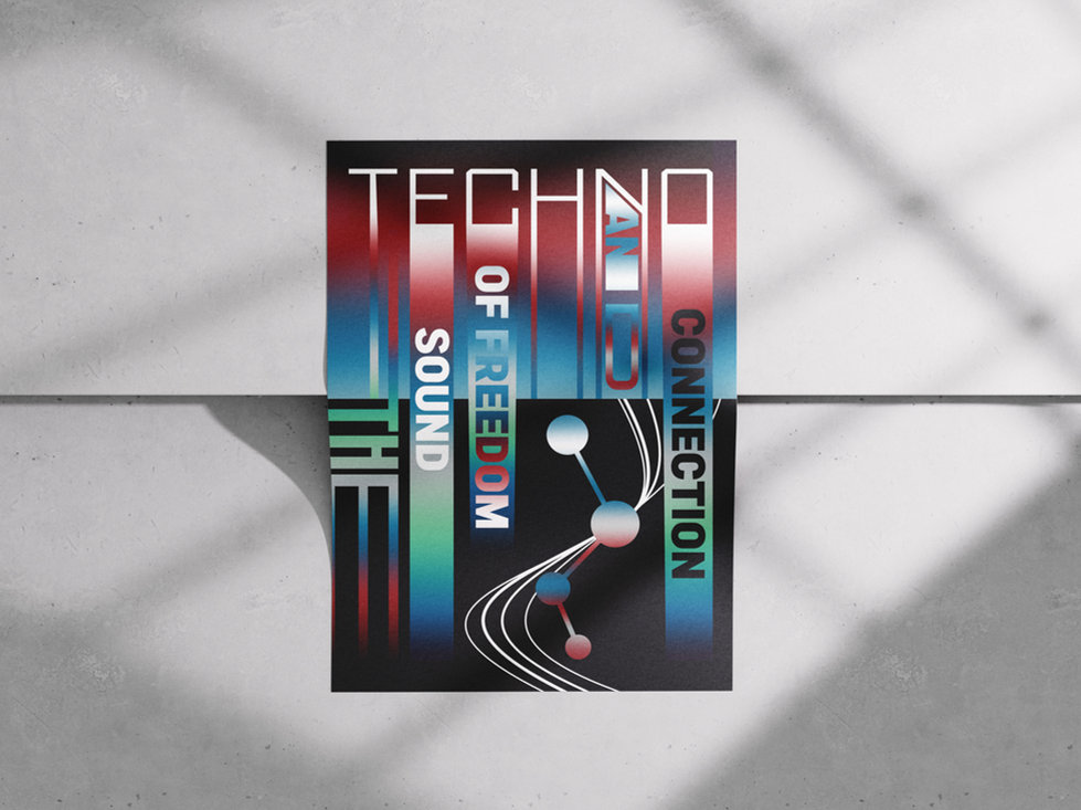 Technology poster mockup one