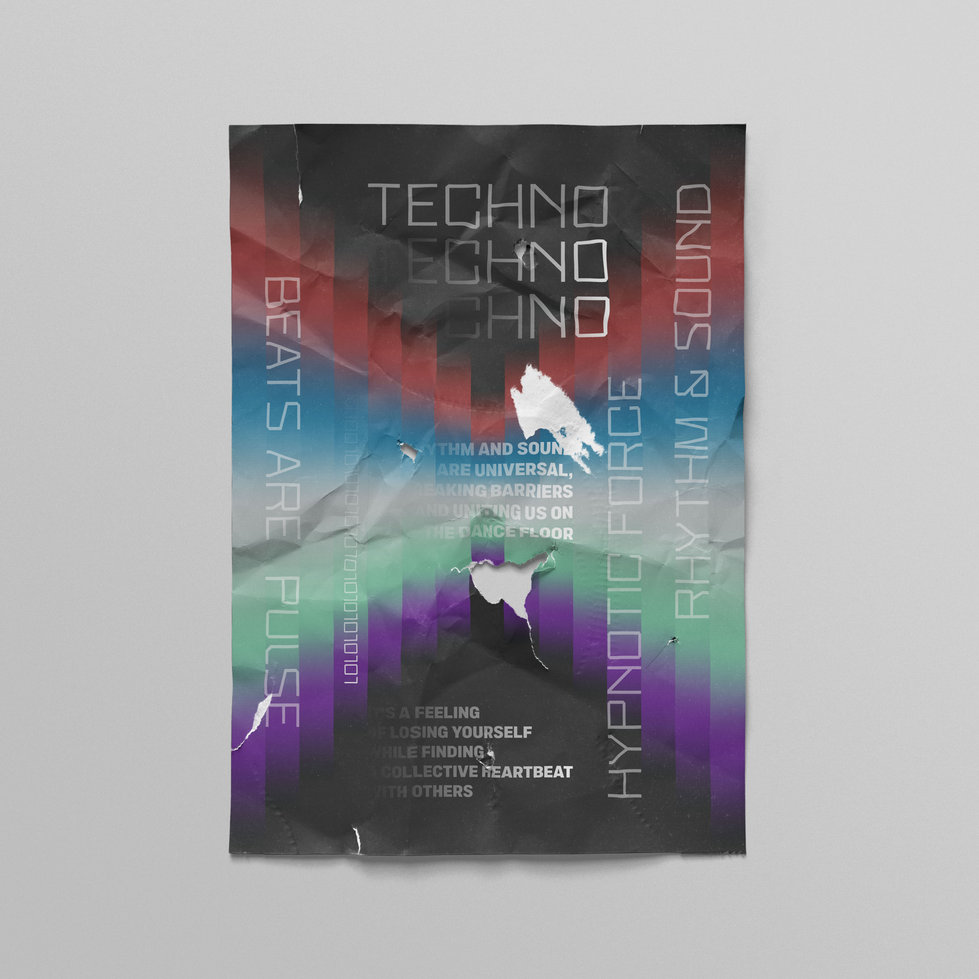 Abstract poster mockup two