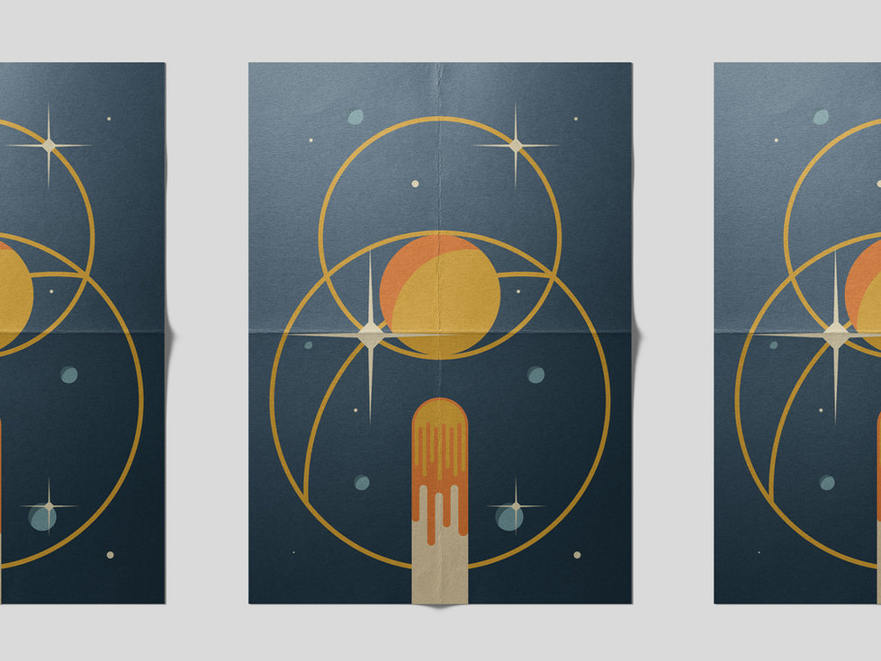 Planet poster mockup