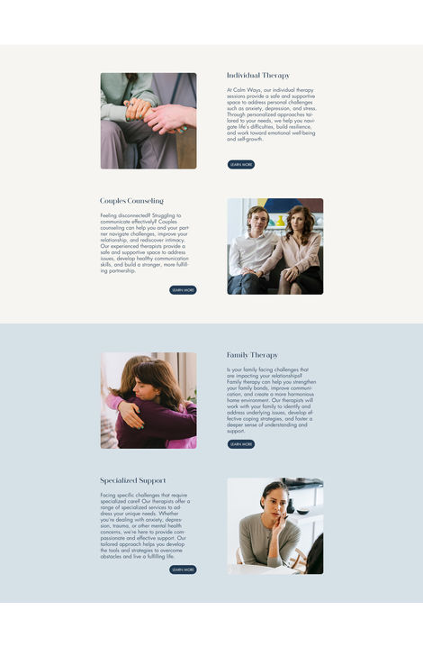 Calm Ways Home Page Part 2