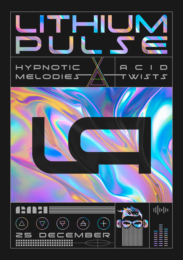 Acid techno poster