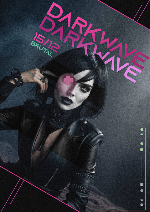 Dark wave event poster