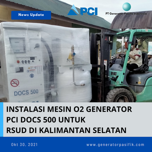 Pemasangan Mesin Generator Oksigen VSA Docs 500 di Kota Baru
