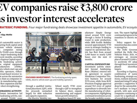 ₹3,800 crore investment in EVs Encouraging for India.But I have one concern.
