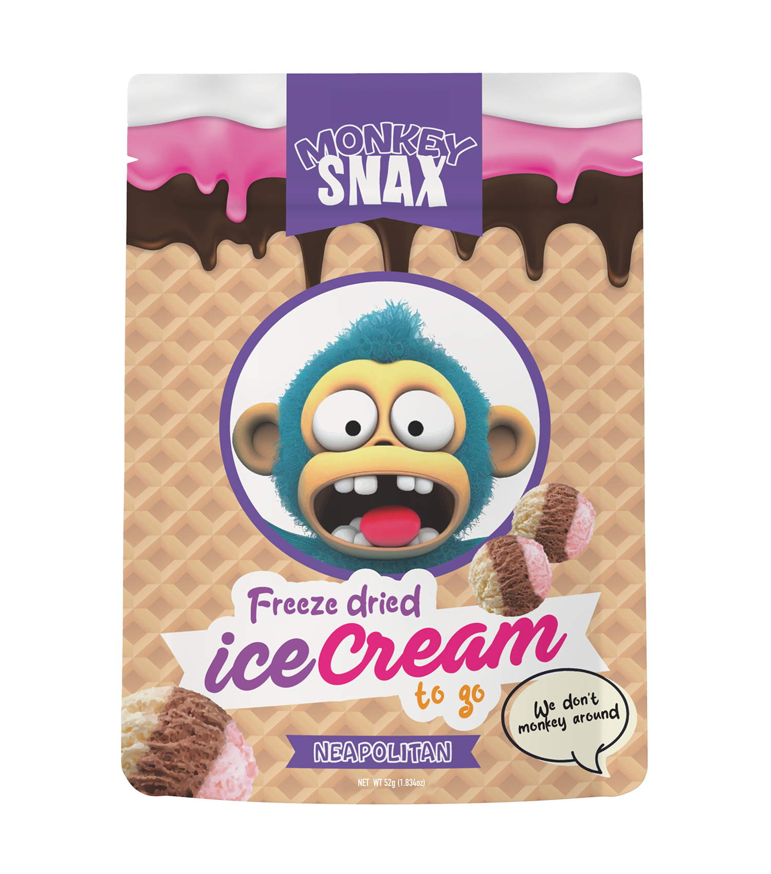 52g Neapolitan Monkey Snax