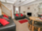 Living room with dining area