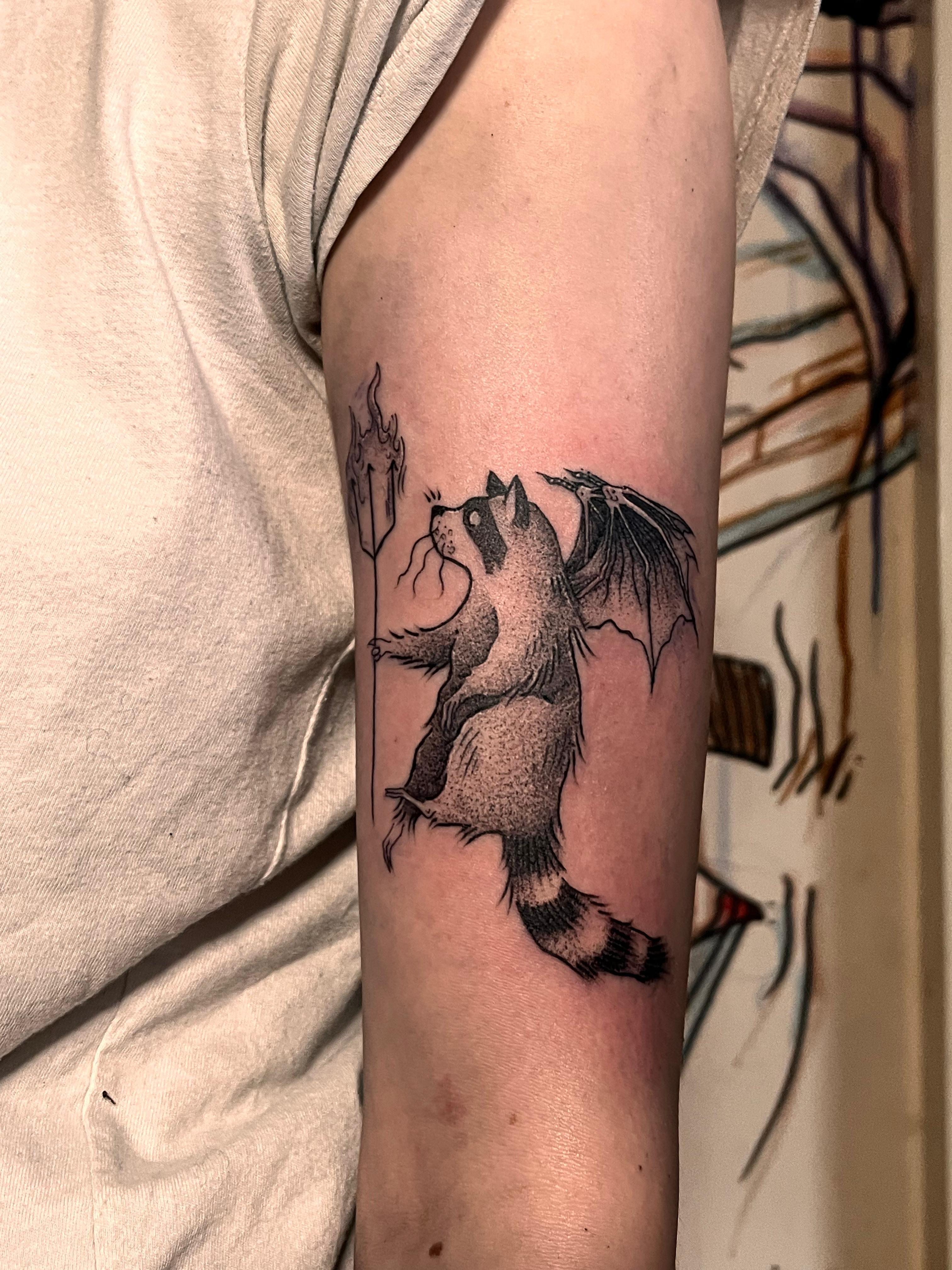 some strange cat tattooed me