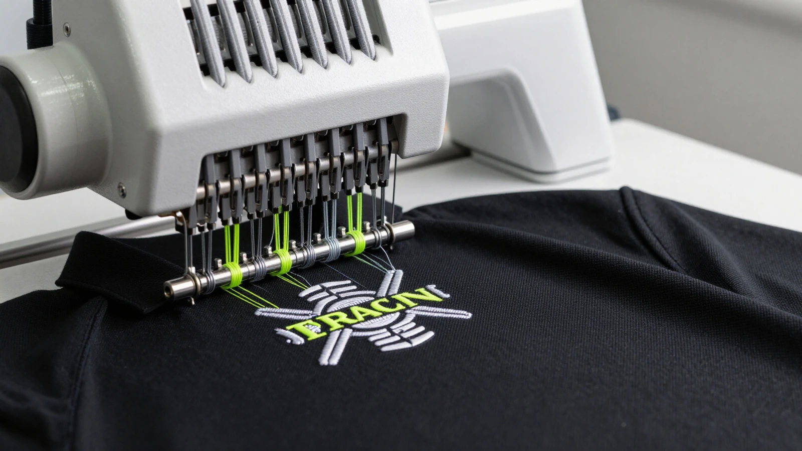 Professional embroidery production