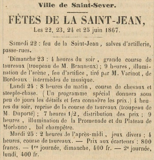 Saint Sever 13-6-1867 (JL)