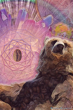 Bearly Awake Yet - Bean King on coffee - watermark'd