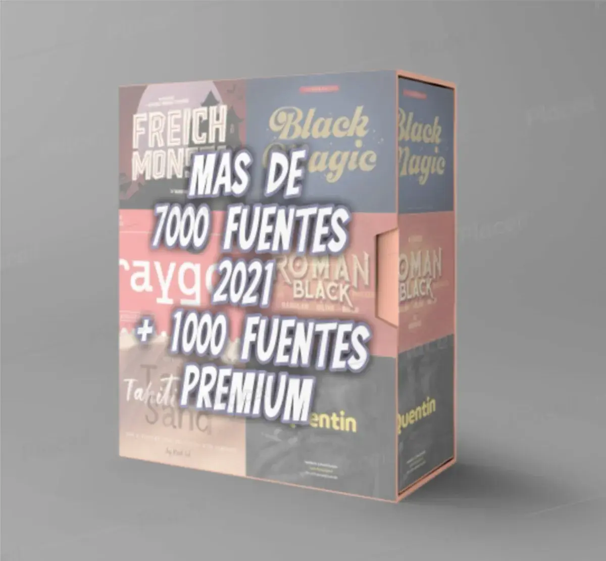 Kit Imprimible Pack 7000 Fuentes + 1020 Fuentes Premium