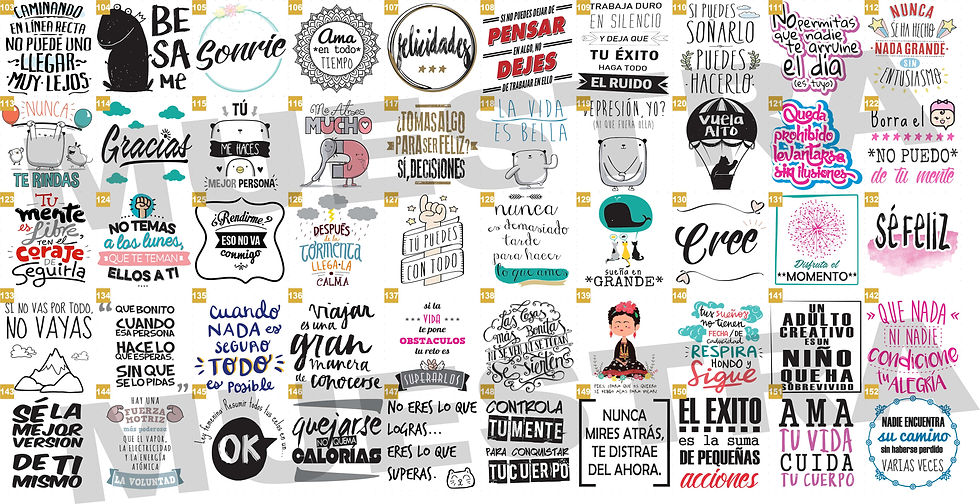Miniatura: 102 Plantillas Digitales Pack 2 Vectorizadas Frases Motivadoras