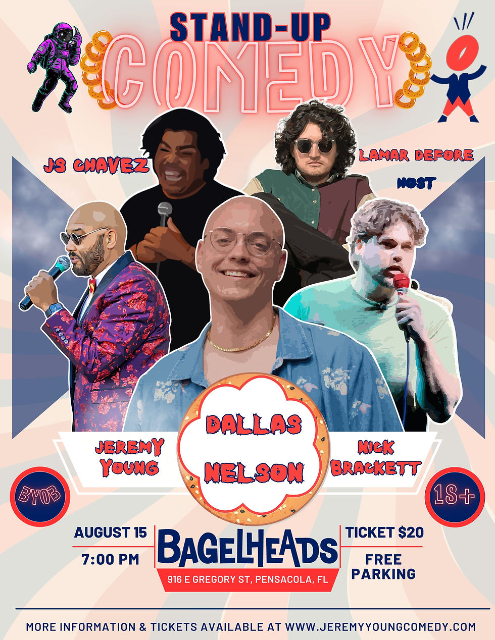 Stand-Up Comedy at BagelHeads Pensacola