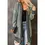 Thumbnail: Plaid Knitted Long Open Front Cardigan