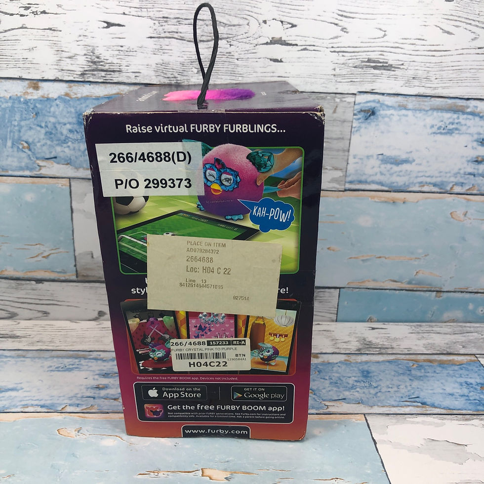 Thumbnail: Furby Boom Crystal Series Pink to Purple With Blue Ears Hasbro 2012 NIB