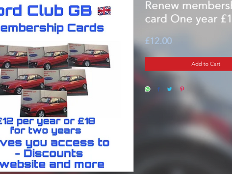 Club membership renewal April 2024