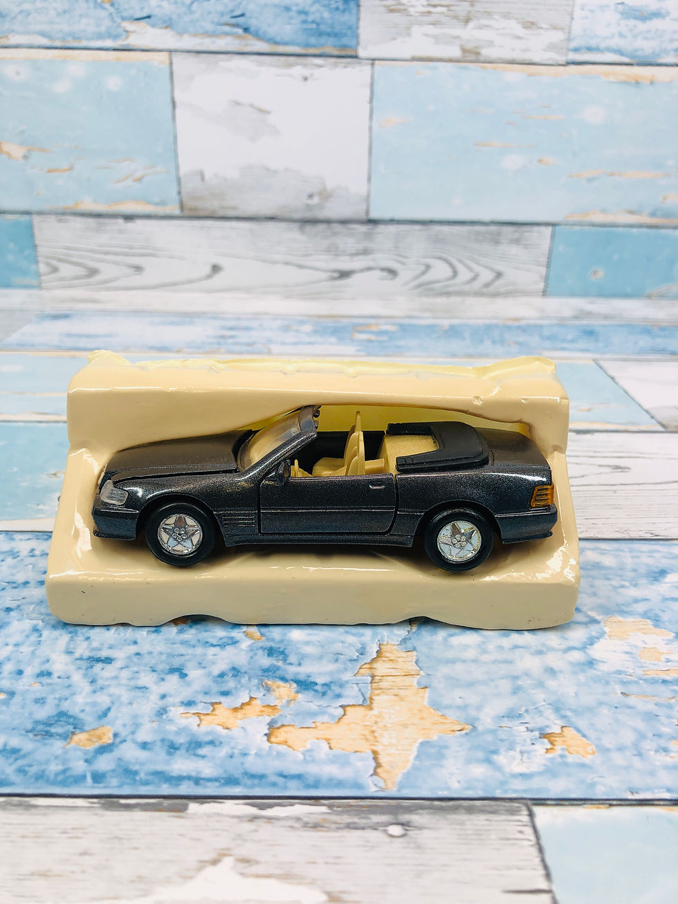 Thumbnail: "Super Racer" 1:43 - Mercedes-Benz 500SL Convertible - Met Grey . Welled 4" 1:43