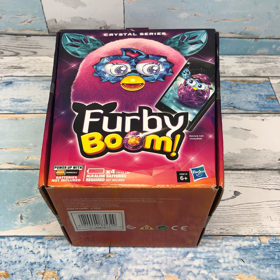 Thumbnail: Furby Boom Crystal Series Pink to Purple With Blue Ears Hasbro 2012 NIB