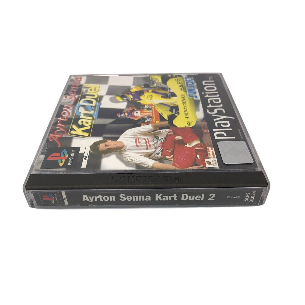 Thumbnail: Ayrton Senna Kart Duel 2 PS1 Playstation Game Complete W/ Manual -