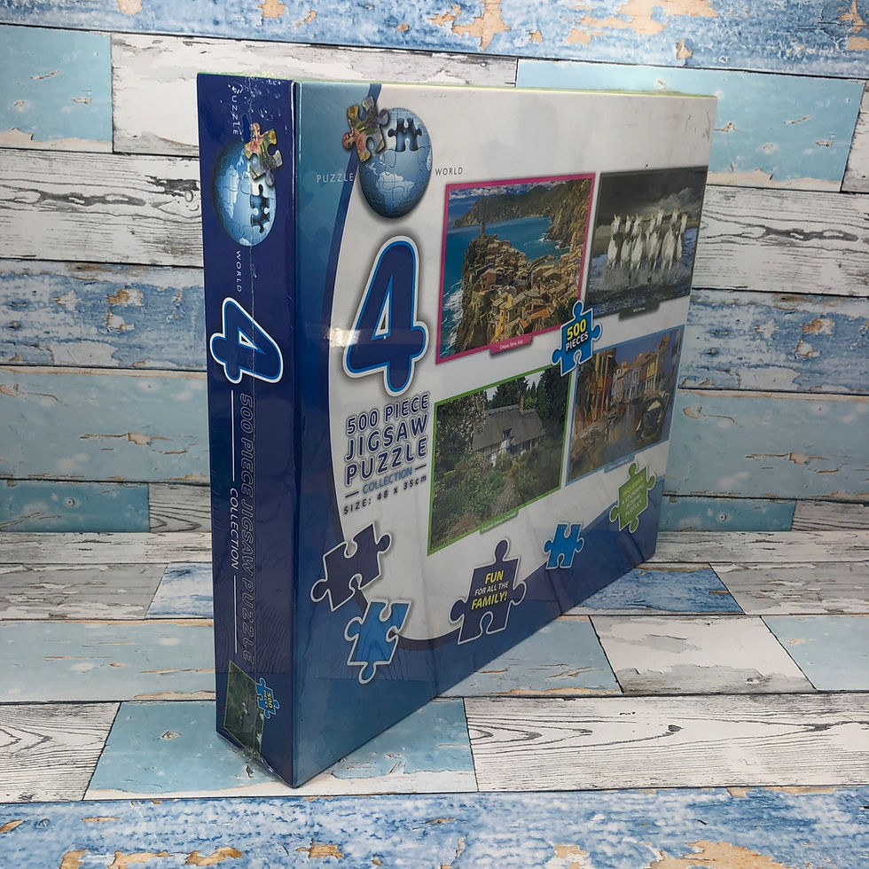 Thumbnail: PUZZLE WORLD - 4 x 500 PIECE JIGSAW COLLECTION