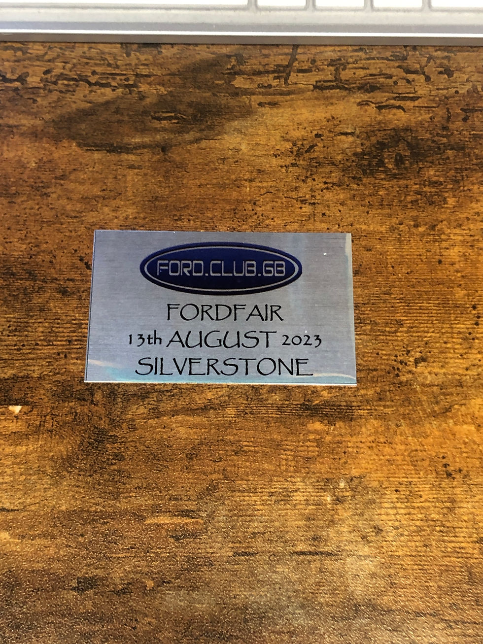 Miniaturebillede: Ford Club GB   Ford fair Show Plaque  2024