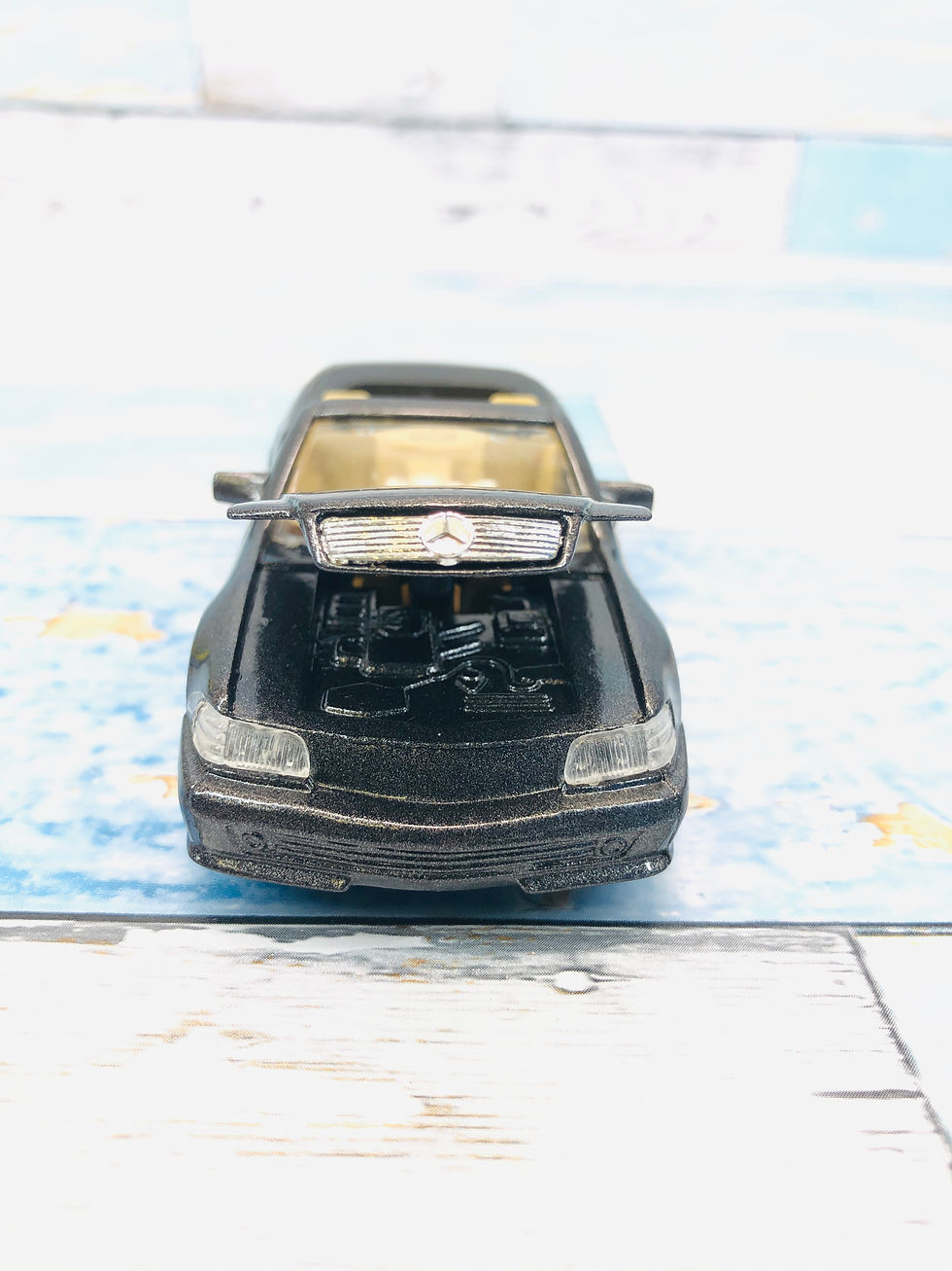 Thumbnail: "Super Racer" 1:43 - Mercedes-Benz 500SL Convertible - Met Grey . Welled 4" 1:43