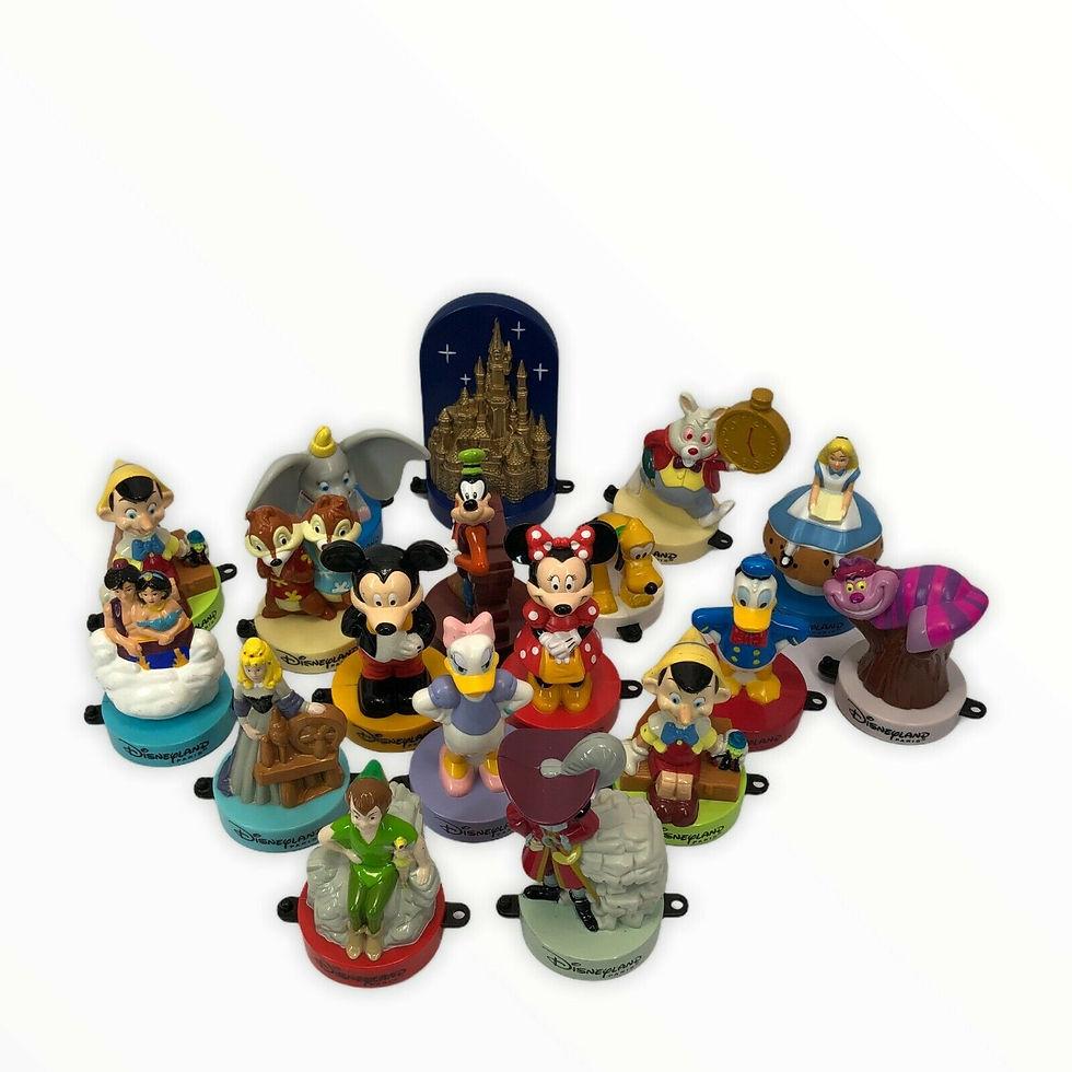 Thumbnail: Mcdonalds 1999 Disneyland Paris Rubber Stamp Joblot of 18 Disney bundle