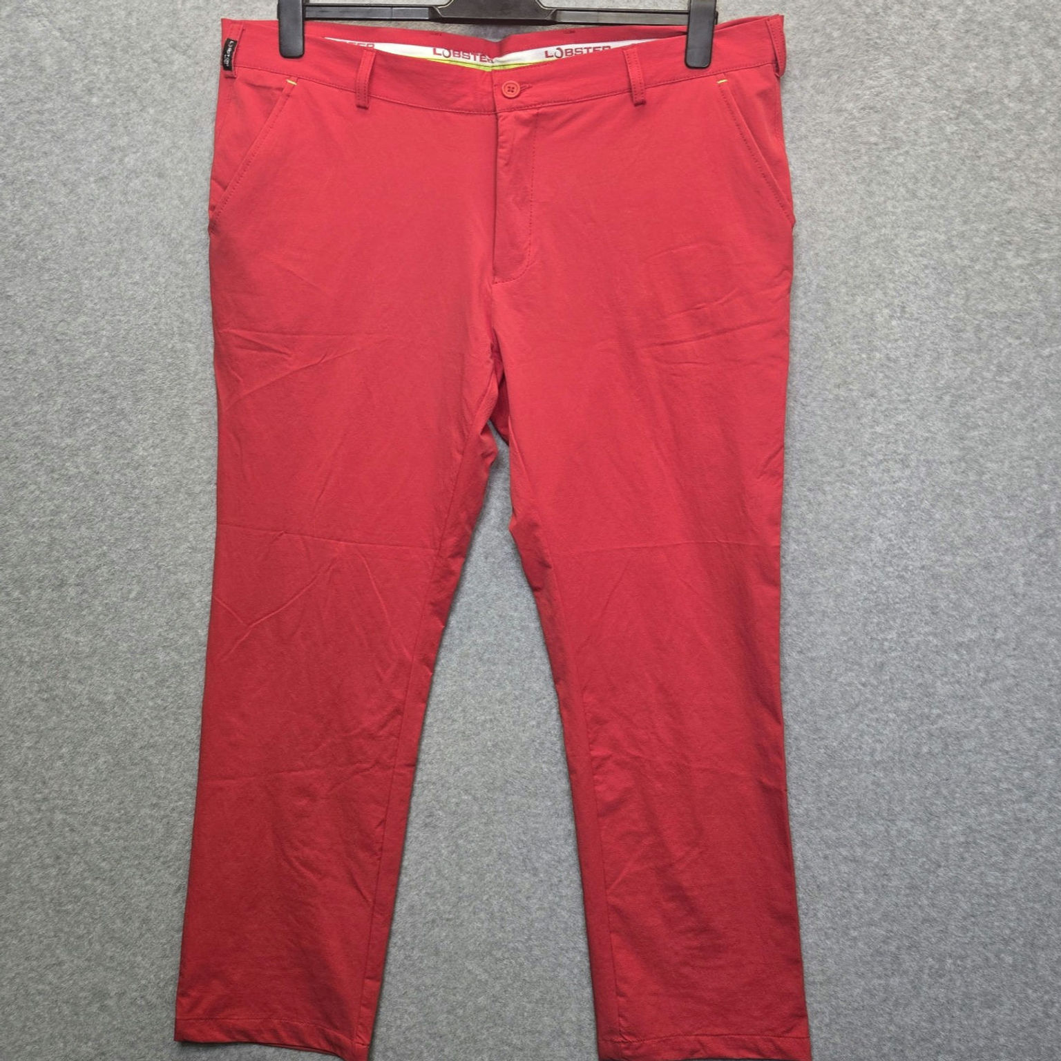Lobster Golf Andrew Tour Men's Red Trousers W36 L30 Stretch Performance